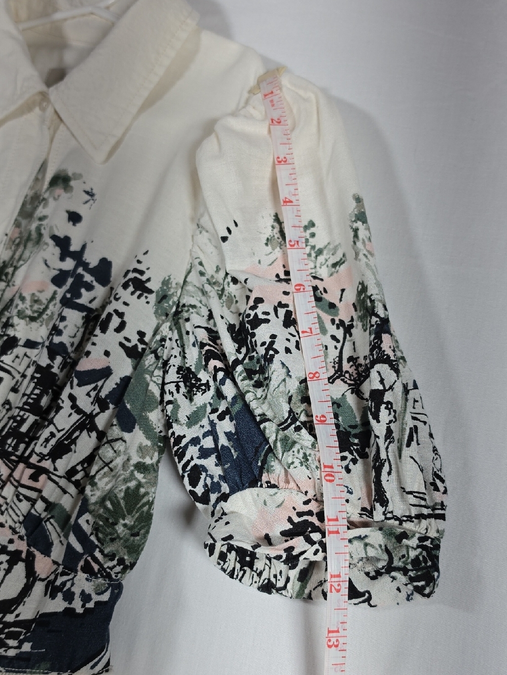 Maeve Short-Sleeve Collared Mini Shirt Dress Size XS - Picture 8 of 12